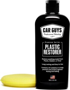 CAR GUYS Plastic Restorer | Bring Plastic, Rubber, and Vinyl Back to Life! | User Friendly Trim Restorer | Safe Auto Detailing Supplies | 8 Oz Kit with Foam...
